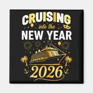 Kryssar in i 2026 Nyårsfestartiklar Fami Magnet