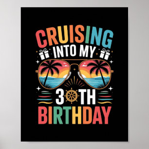 Kryssar in i min 30-årsdag Familjekryssning 30 Bi Poster