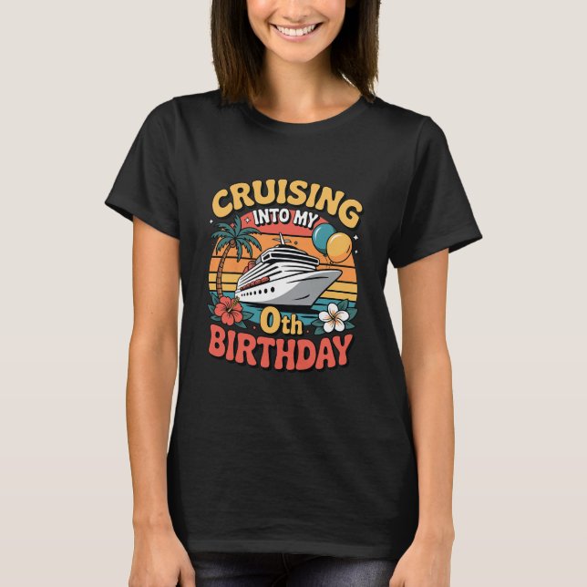 Kryssar In På Min 0-årsdag  T Shirt (Framsida)