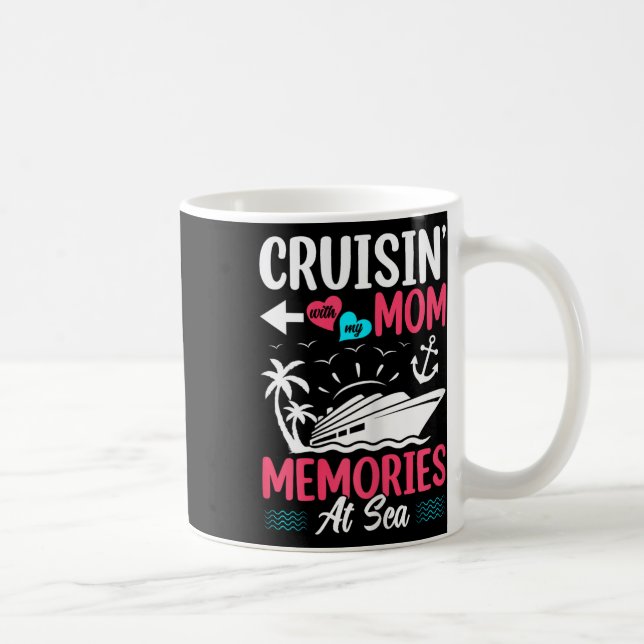 Kryssar med min mamma Minnen till sjöss Mor Dotter Kaffemugg (Höger)