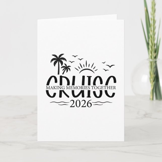 Kryssning 2026 Att skapa minnen tillsammans  Kort (Framsida)