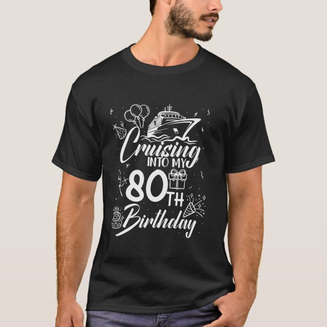 Kryssning 80:e födelsedagen, marschering till mina t shirt (Framsida)