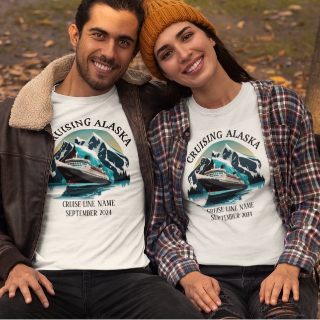 Kryssning Alaska Ombordstigning Anpassad Grupp T Shirt (Skapare uppladdad)