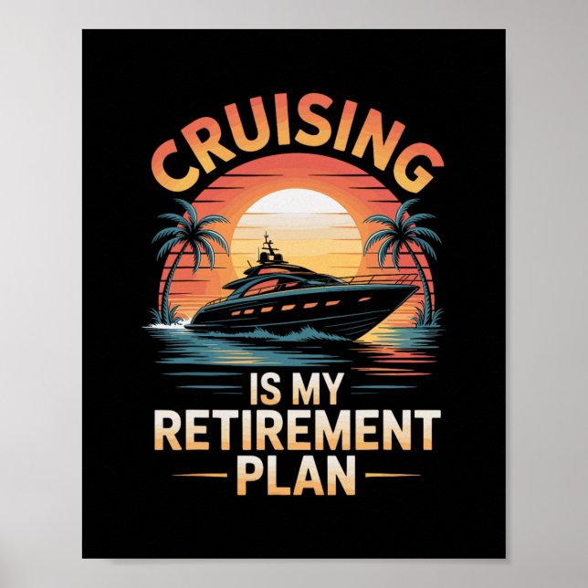 Kryssning Är Min Pensionsplan Rolig Kryssning  Poster (Framsidan)