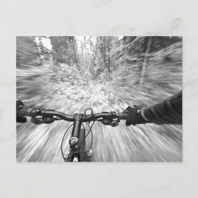 Kryssning av en buff-sektion i singletrack 2 vykort (Framsida)