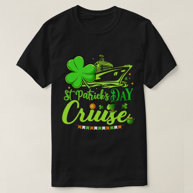 Kryssning av lycklig St patrick's day-Frakt T Shirt (Design framsida)