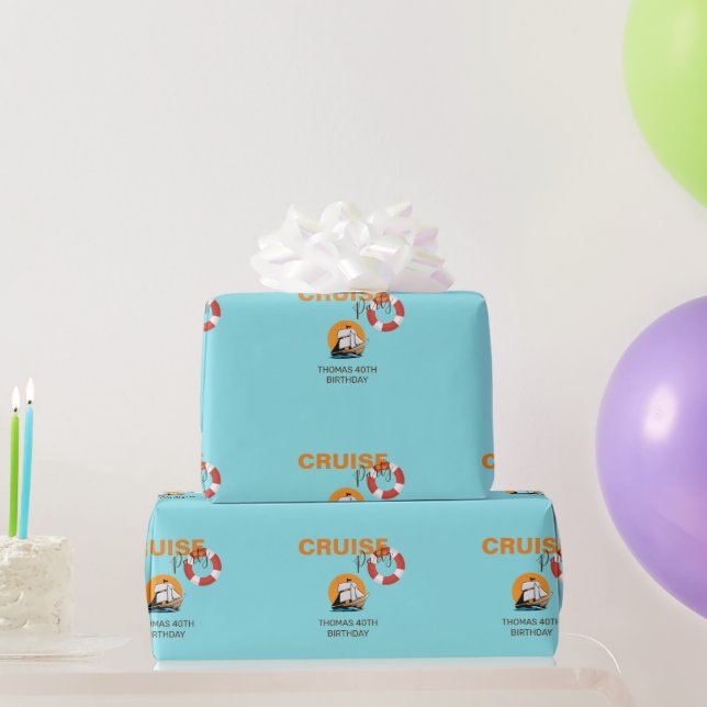 Kryssning av Party 40 Födelsedagsfester Papper Presentpapper (Festgåvor)