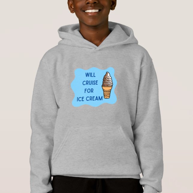 Kryssning för glass t shirt (Framsida)