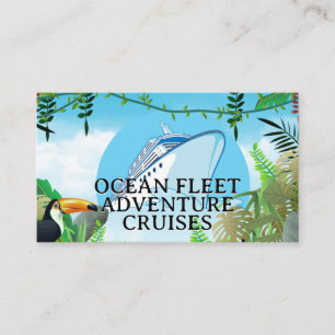 Kryssning, Frakt   Tropical Jungle Visitkort