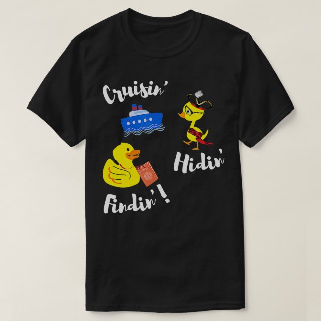 Kryssning Gömmande Anka passscav av gummi T Shirt (Design framsida)