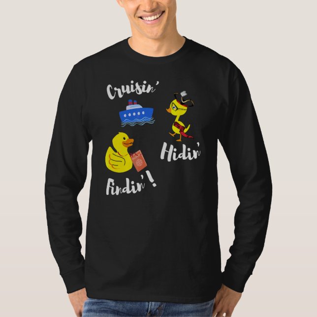 Kryssning Gömmande Anka passscav av gummi T Shirt (Framsida)