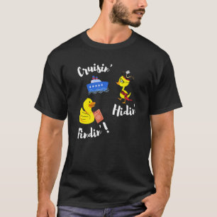 Kryssning Gömmande Anka passscav av gummi T Shirt