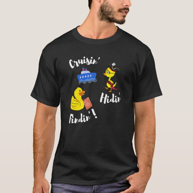 Kryssning Gömmande Anka passscav av gummi T Shirt (Framsida)