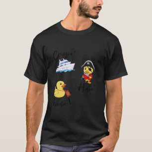 Kryssning Gömmande Anka passscav av gummi T Shirt