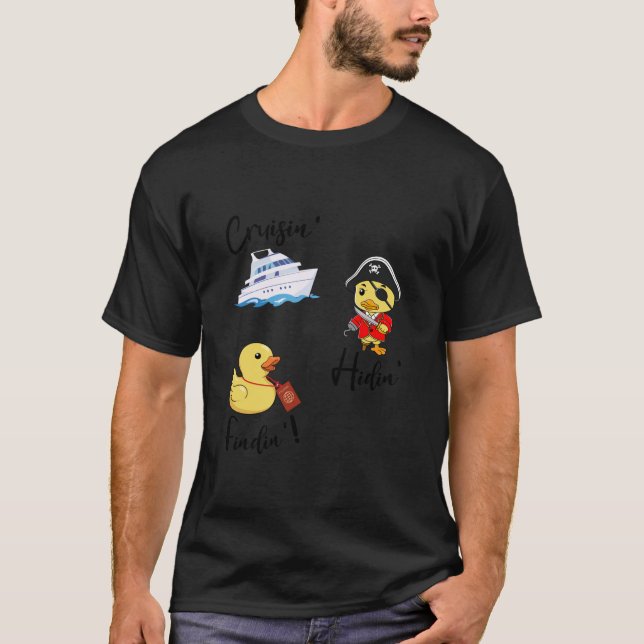 Kryssning Gömmande Anka passscav av gummi T Shirt (Framsida)
