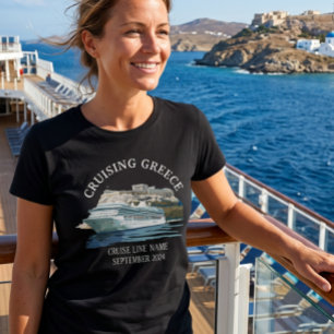 Kryssning Grekland Akropolis Aten Grekisk T Shirt