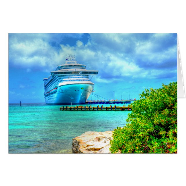 Kryssning Hälsningskort (Framsidan Horizontal)