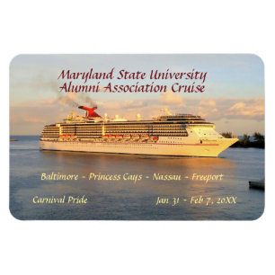 Kryssning in i Nassau Stateroom Door Marker Magnet