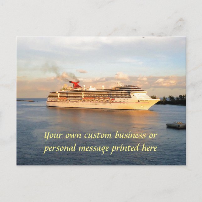 Kryssning in i Nassau Vykort (Framsida)