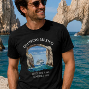 Kryssning Mexiko Cabo Ship Ombordstigning Anpassad T Shirt