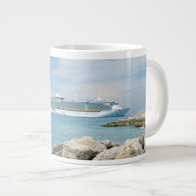 Kryssning på CocoCay-Frakten Jumbo Mugg (Framsida höger)