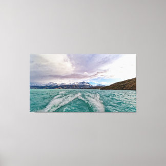 Kryssning på Lago Argentino i Patagonien Canvastryck