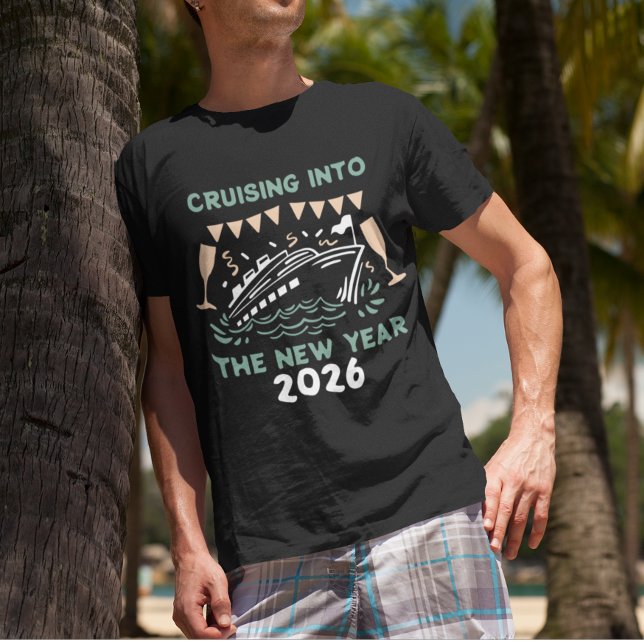 Kryssning på nyårsbasis, varje års Anpassningsbar T Shirt (Skapare uppladdad)