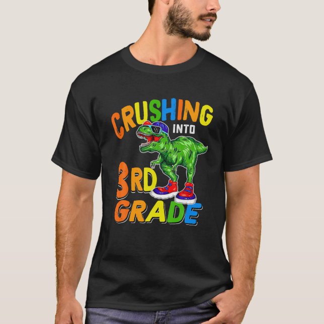 Kryssning till 3Rd Klass Dinosaur Back to school K T Shirt (Framsida)