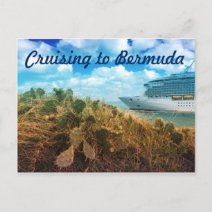 Kryssning till Bermuda-postkortet Vykort