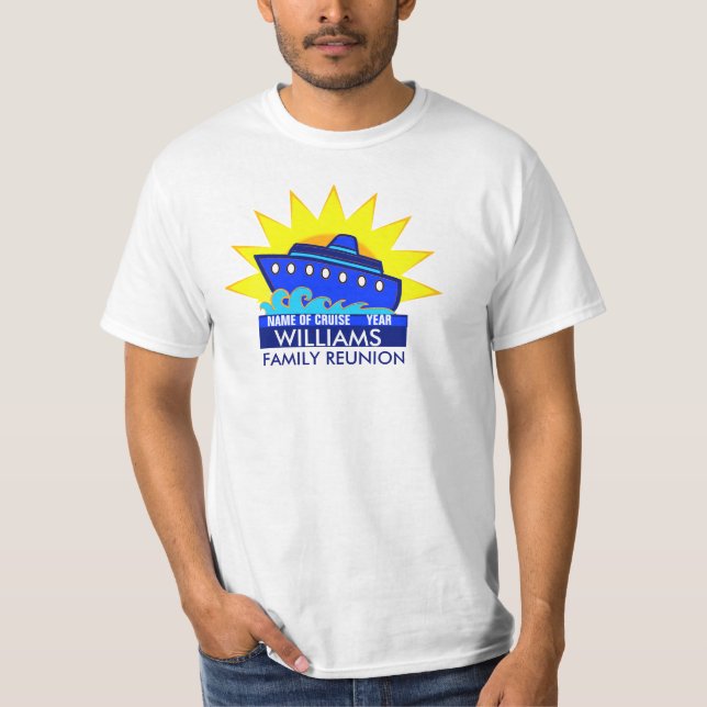 Kryssningfrakt med solmöte eller händelse tee shirt (Framsida)