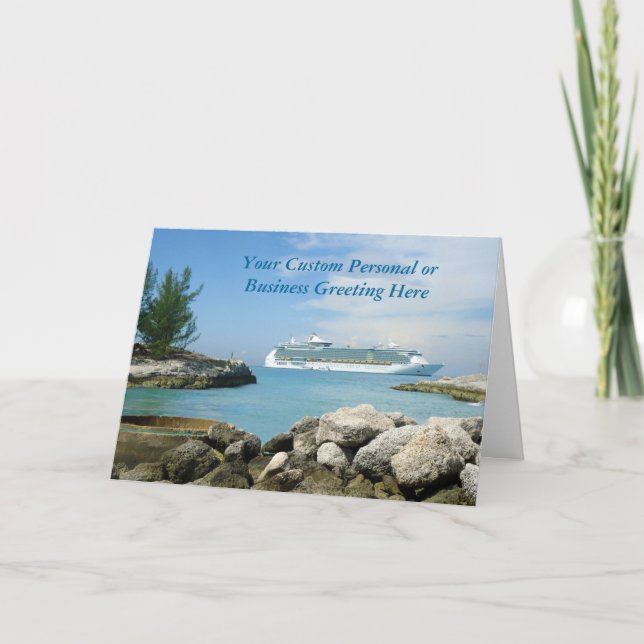 Kryssningfrakt på CocoCay det beställnings- kortet Kort (Framsida)