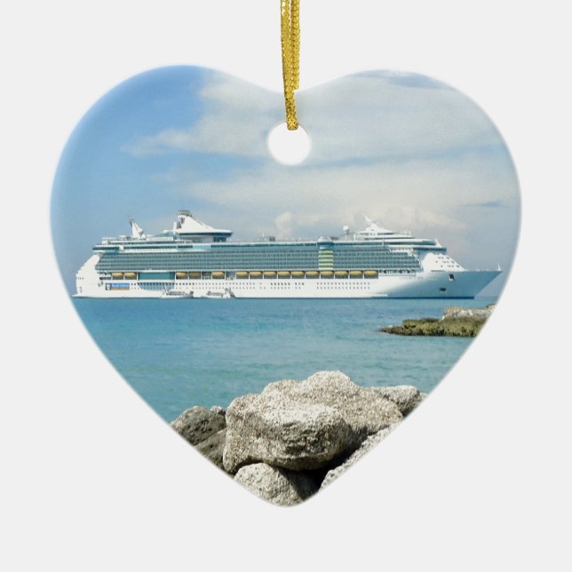 Kryssningfrakt på CocoCay Julgransprydnad Keramik (Framsidan)