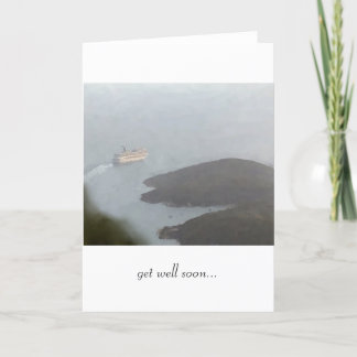 Kryssningfrakten som lämnar hamn ", får väl snart kort