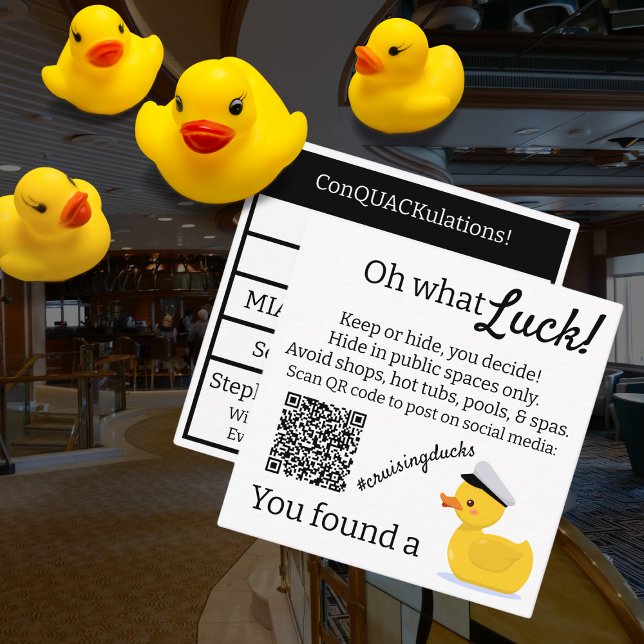 Kryssningkapten Anka på Ankor (Customize this fun detailed #CruisingDucks tag)