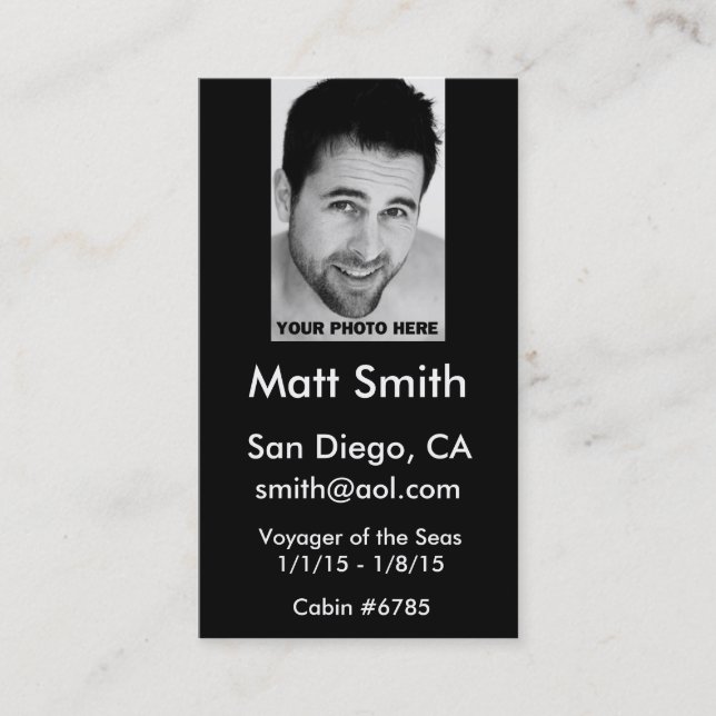 Kryssningkort Visitkort (Framsida)