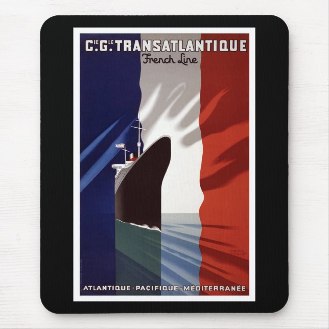 Kryssningmousepad för gammal värld musmatta (Framsidan)