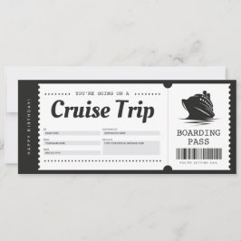 Kryssnings Boarding Pass Semesterbiljett Gåvokort Inbjudningar