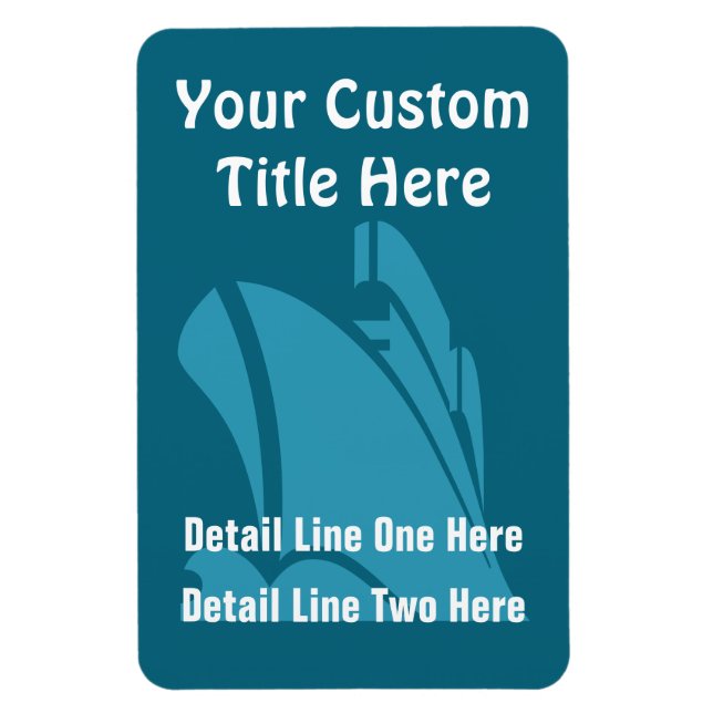 Kryssningsbar Frakt i Anpassningsbarna Blåspån Magnet (Vertikal)