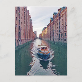 Kryssningsbåt, Hamburg Vykort