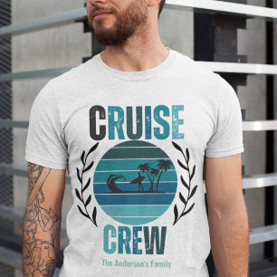Kryssningsbesättning Anpassade Matchande Familjeåt T Shirt