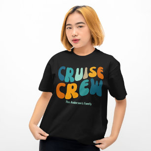 Kryssningsbesättning Anpassade Matchande Familjeåt T Shirt