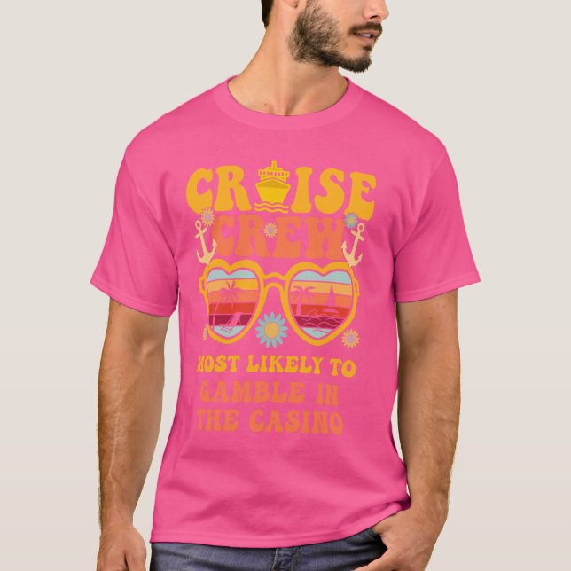 Kryssningsbesättning med störst sannolikhet att le t shirt (Framsida)