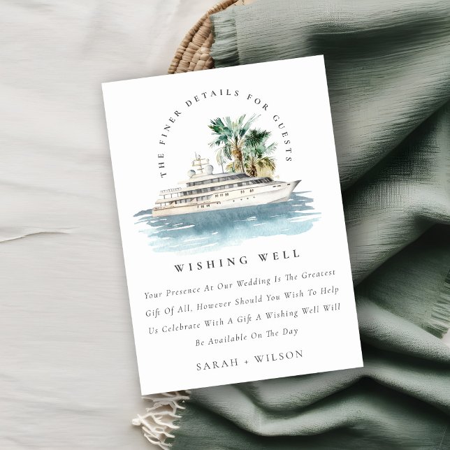 Kryssningsbrunn vid Frakt Sjölandskap Bröllop Tilläggskort (Skapare uppladdad)