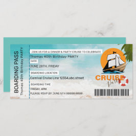 Kryssningsbuss för Party 40 Födelsedagsfester