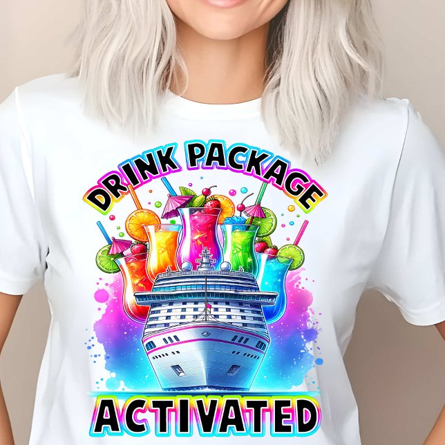 Kryssningsdesign för Drink Paket aktiverad Roligt T Shirt (Skapare uppladdad)
