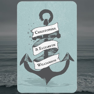 Kryssningsdocka för Frakt Nautical Monogram Stater Magnet