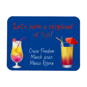 Kryssningsdörr Stateroom Magnet Drycker Cocktail