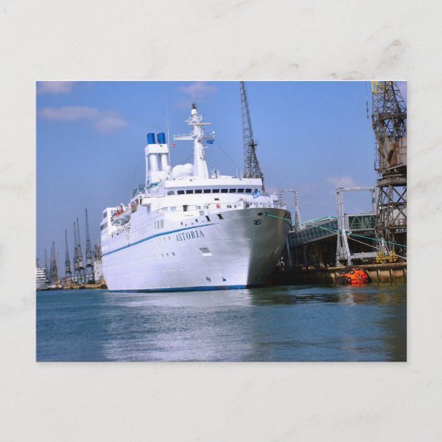Kryssningsfält, frakt "Astoria" Vykort (Framsida)