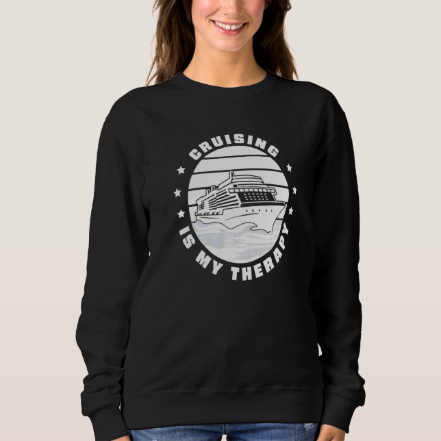 Kryssningsfartyg Båttur Kryssning Är Min Terapi  1 T Shirt (Framsida)