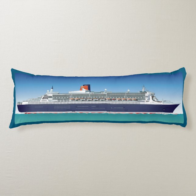 Kryssningsfartyg med hög detaljeringsgrad kroppskudde (Framsidan)